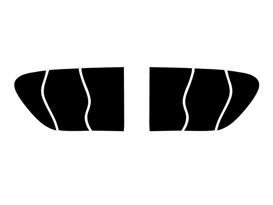 cayenne Precut Tail Light Tint Diagram