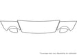 cayenne Avery Dennison Clear Bra Hood Precut PPF Diagram