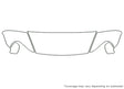 cayenne 3M Clear Bra Hood Precut PPF Diagram