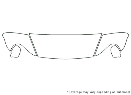 cayenne 3M Clear Bra Hood Precut PPF Diagram