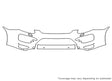cayenne Avery Dennison Clear Bra Bumper Precut PPF Diagram