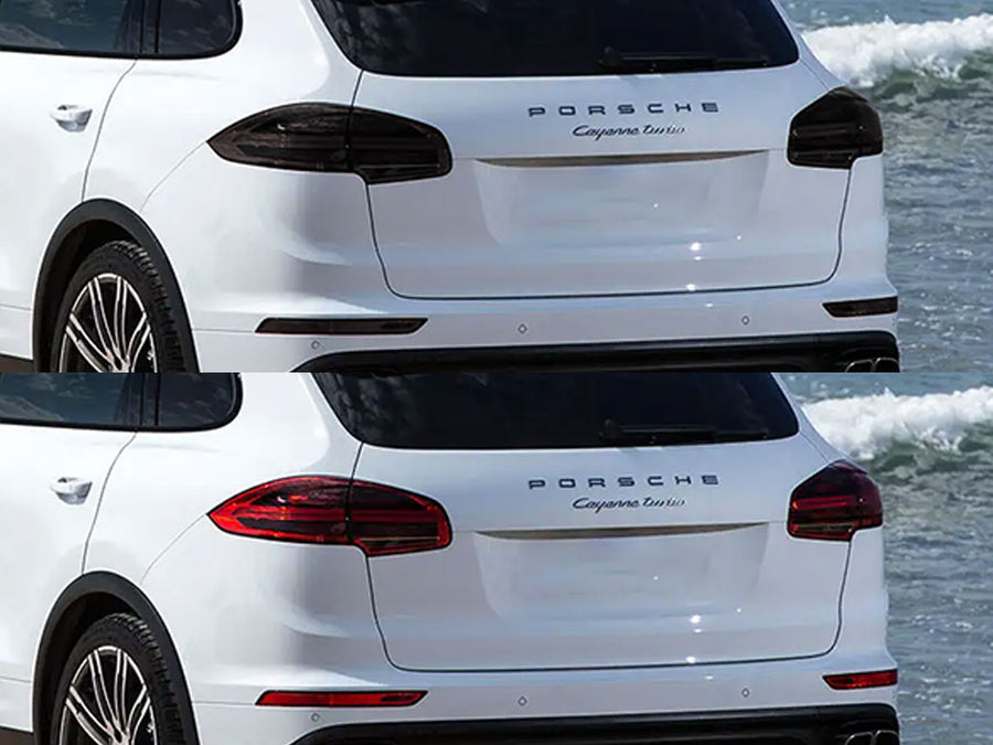 cayenne Before and After Smoked Taillights