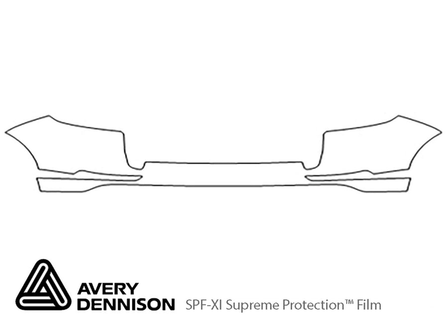 cayenne Avery Dennison Clear Bra Door Cup Precut PPF Diagram