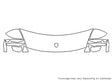 cayenne 3M Clear Bra Hood Precut PPF Diagram