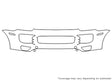 cayenne Avery Dennison Clear Bra Bumper Precut PPF Diagram