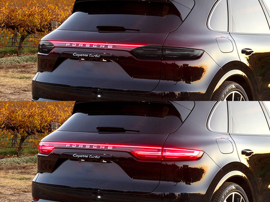 cayenne Before and After Smoked Taillights