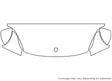 cayenne 3M Clear Bra Hood Precut PPF Diagram