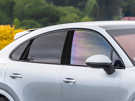 porsche cayenne 2018-2023 (suv) Brushed Aluminum Black Pillar Cover Diagram