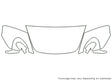 cayman 3M Clear Bra Hood Precut PPF Diagram