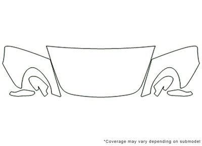 cayman 3M Clear Bra Hood Precut PPF Diagram