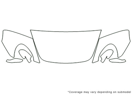 cayman 3M Clear Bra Hood Precut PPF Diagram