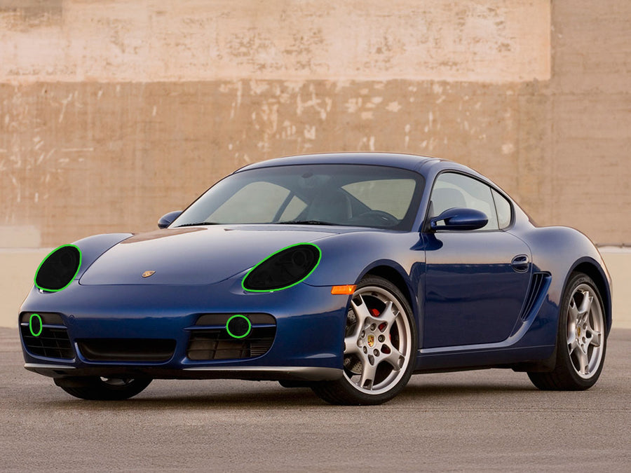 porsche cayman 2006-2008 Headlight Tint Location