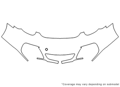 cayman Avery Dennison Clear Bra Bumper Precut PPF Diagram