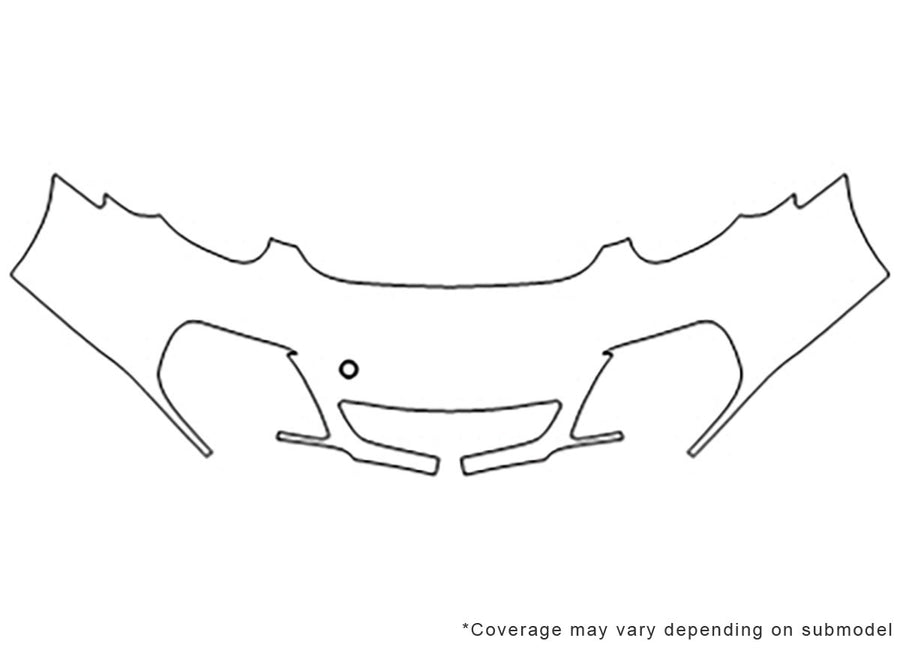 cayman Avery Dennison Clear Bra Bumper Precut PPF Diagram