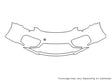 cayman 3M Clear Bra Bumper Precut PPF Diagram