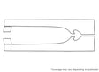 cayman 3M Clear Bra Door Cup Precut PPF Diagram