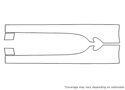 cayman Avery Dennison Clear Bra Door Cup Precut PPF Diagram