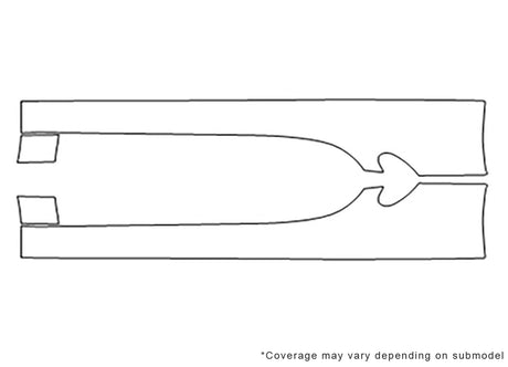 cayman Avery Dennison Clear Bra Door Cup Precut PPF Diagram