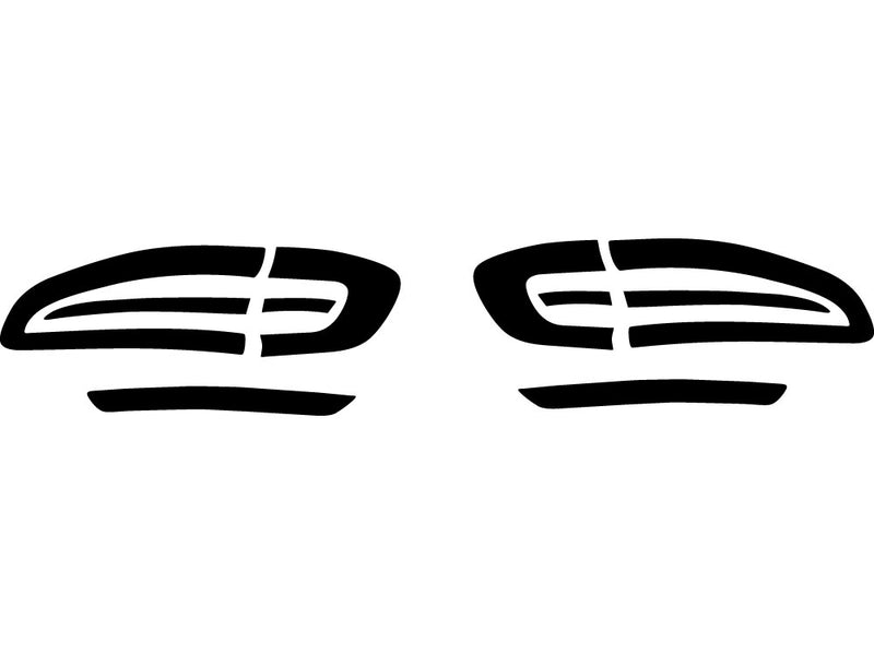 macan Precut Tail Light Tint Diagram