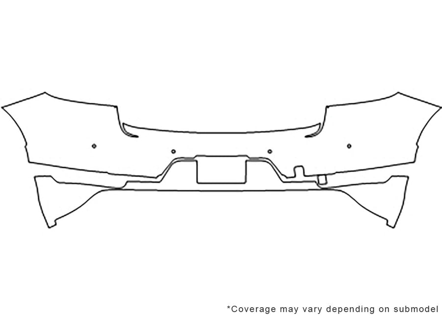 macan 3M Clear Bra Door Cup Precut PPF Diagram