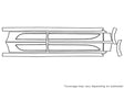 macan Avery Dennison Clear Bra Door Cup Precut PPF Diagram