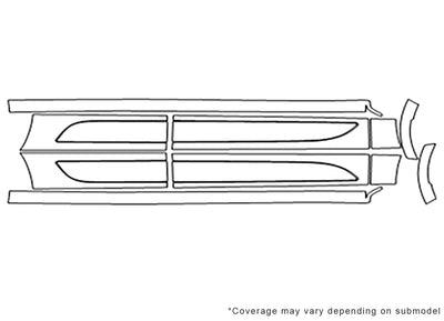 macan Avery Dennison Clear Bra Door Cup Precut PPF Diagram
