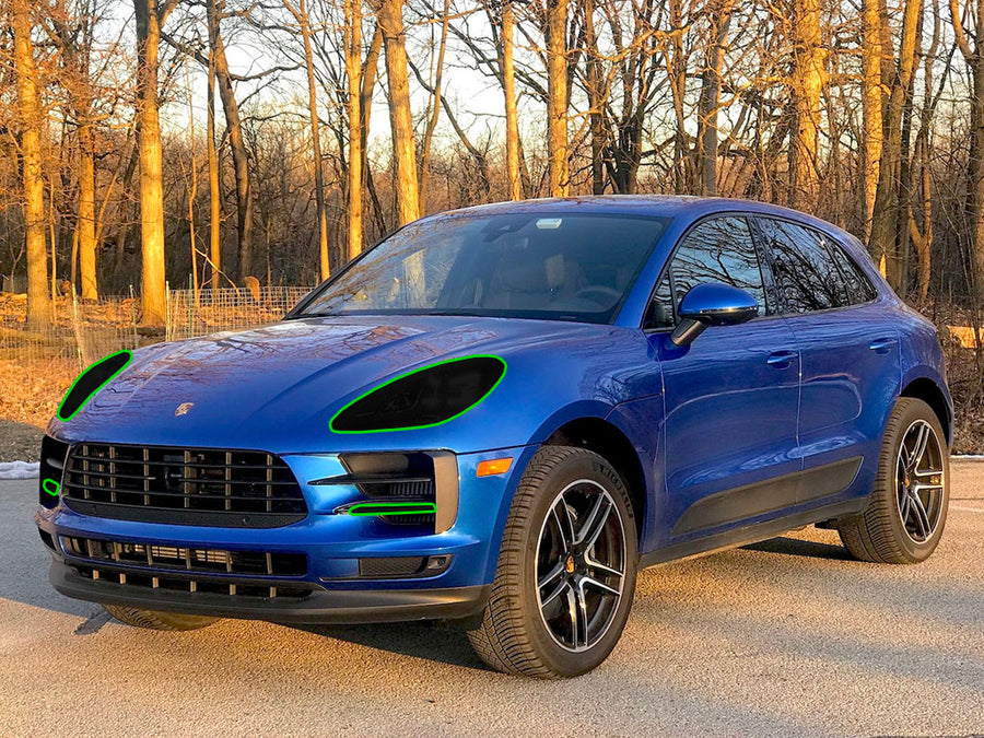 porsche macan 2015-2021 Headlight Tint Location