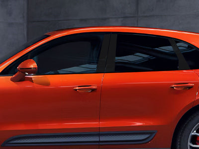 porsche macan 2015-2021 Gloss Black Pillar Cover Diagram