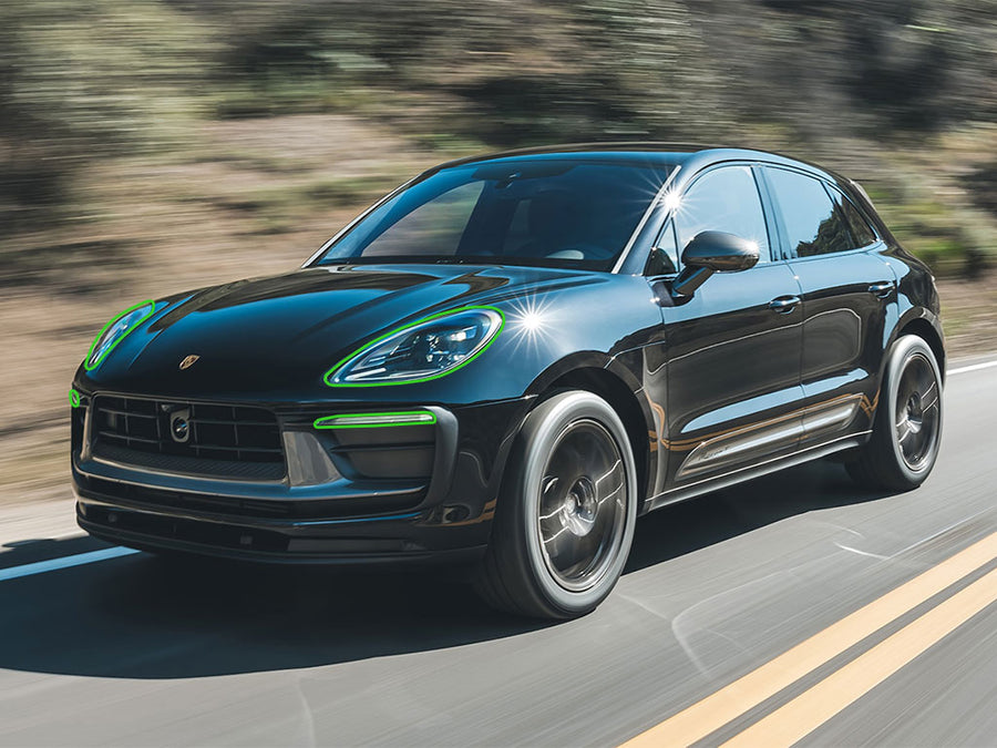 porsche macan 2022-2023 Headlight Protection Installation Location