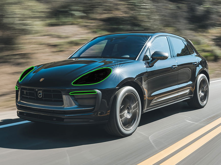 porsche macan 2022-2023 Headlight Tint Location