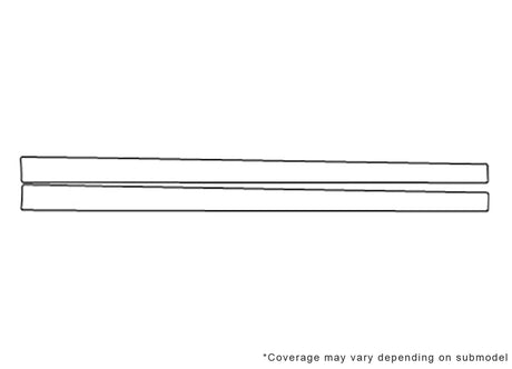 panamera Avery Dennison Clear Bra Door Cup Precut PPF Diagram