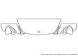 panamera 3M Clear Bra Hood Precut PPF Diagram