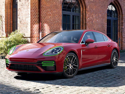 porsche panamera 2017-2023 Headlight Protection Installation Location