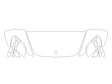 panamera 3M Clear Bra Hood Precut PPF Diagram
