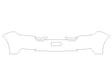 panamera 3M Clear Bra Door Cup Precut PPF Diagram