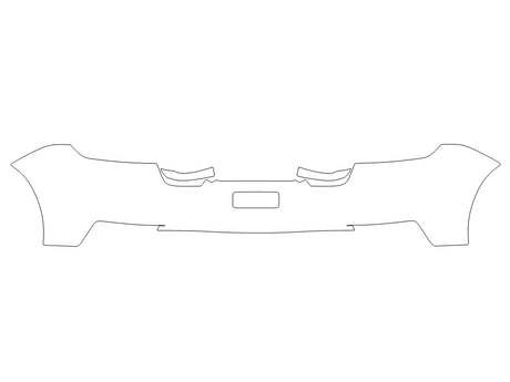 panamera Avery Dennison Clear Bra Door Cup Precut PPF Diagram