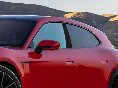 porsche taycan 2020-2023 Carbon Fiber Pillar Cover Diagram