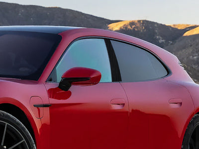 porsche taycan 2020-2023 Brushed Aluminum Black Pillar Cover Diagram