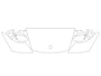 taycan 3M Clear Bra Hood Precut PPF Diagram