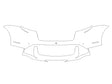 taycan 3M Clear Bra Door Cup Precut PPF Diagram