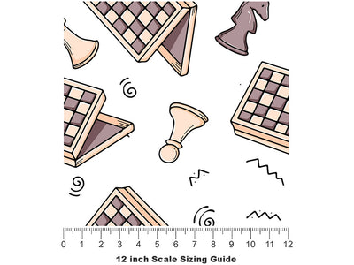 Portable Chess Hobby Vinyl Film Pattern Size 12 inch Scale~Rwraps Portable Chess Hobby Sizing Chart~2