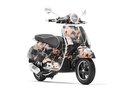 Porto Black Marble Vespa Scooter Wrap Film