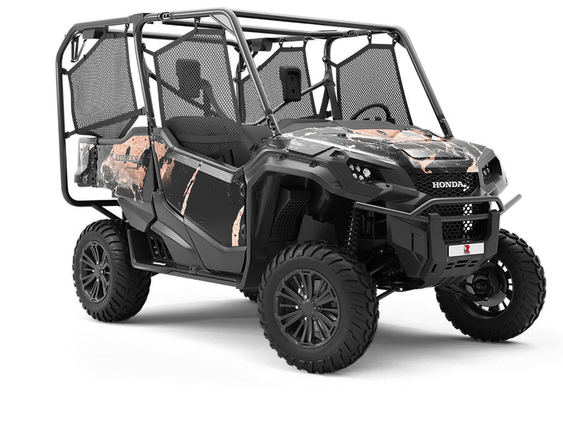 Porto Black Marble Utility Vehicle Vinyl Wrap