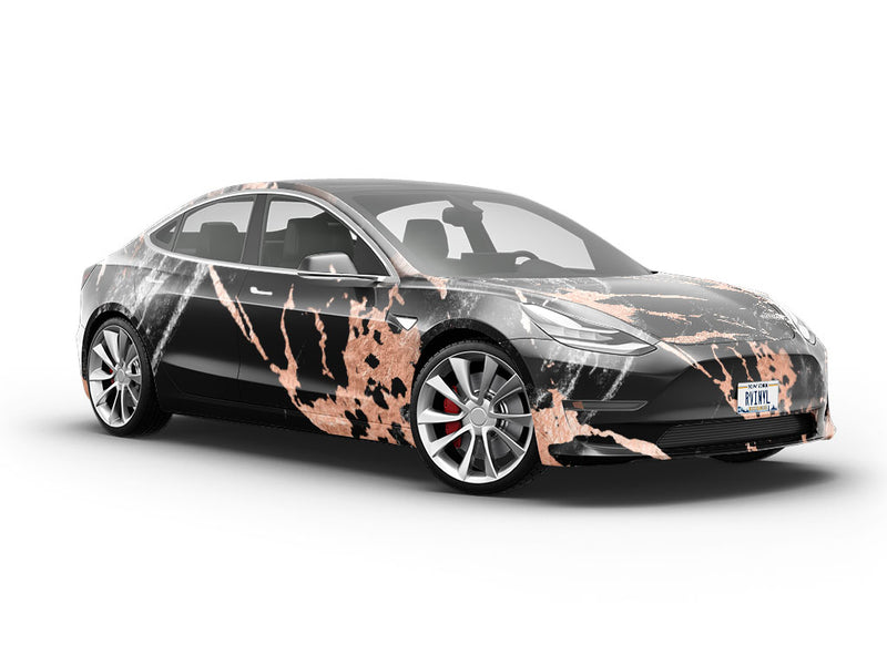 Porto Black Marble Vehicle Vinyl Wrap