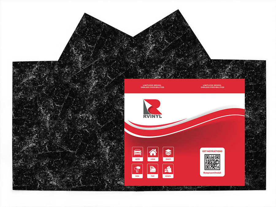 porto obsidian marble stone Craft Vinyl Sheet Pack