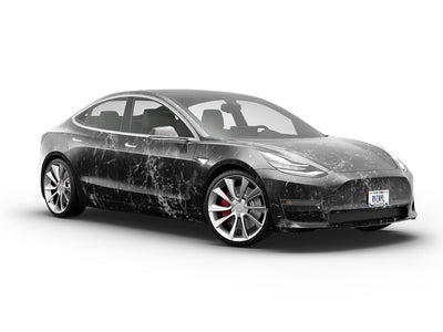 Porto Obsidian Marble Vehicle Vinyl Wrap