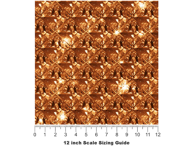 Portuguese Crown Gemstone Vinyl Film Pattern Size 12 inch Scale~Rwraps Portuguese Crown Gemstone Sizing Chart~2