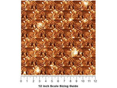 Portuguese Crown Gemstone Vinyl Film Pattern Size 12 inch Scale~Rwraps Portuguese Crown Gemstone Sizing Chart~2