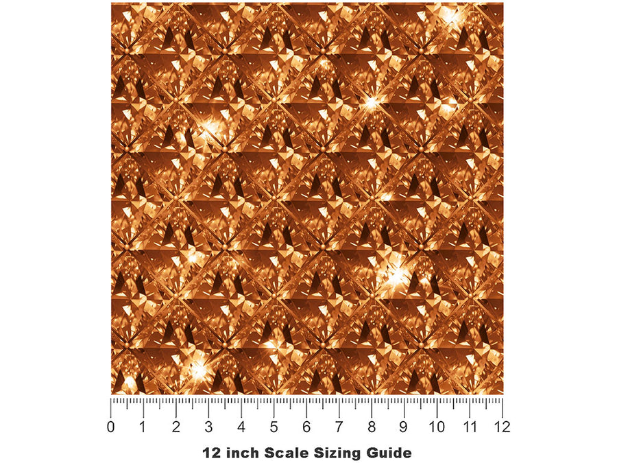 Portuguese Crown Gemstone Vinyl Film Pattern Size 12 inch Scale~Rwraps Portuguese Crown Gemstone Sizing Chart~2