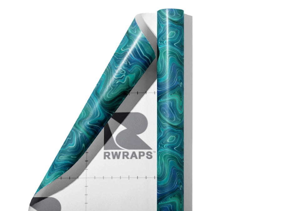 Poseidons Pleasure Gemstone Wrap Film Sheets~Rwraps Series 914 Poseidons Pleasure Gemstone Scrolled Sheet~3